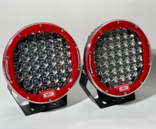 Load image into Gallery viewer, 9" Driving Lights - Red (Pair With Wiring Kit Incl.)