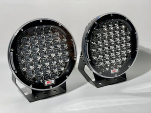 9" Driving Lights - Black (Pair With Wiring Kit Incl.)