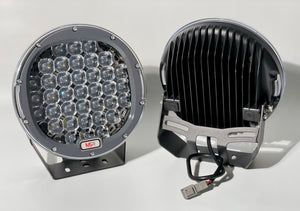 9" Driving Lights - Nardo Grey (Pair With Wiring Kit Incl.)