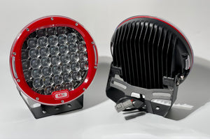 9" Driving Lights - Red (Pair With Wiring Kit Incl.)