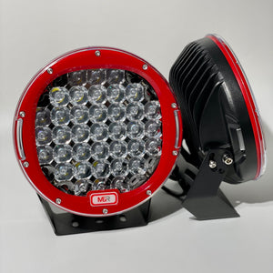 9" Driving Lights - Red (Pair With Wiring Kit Incl.)